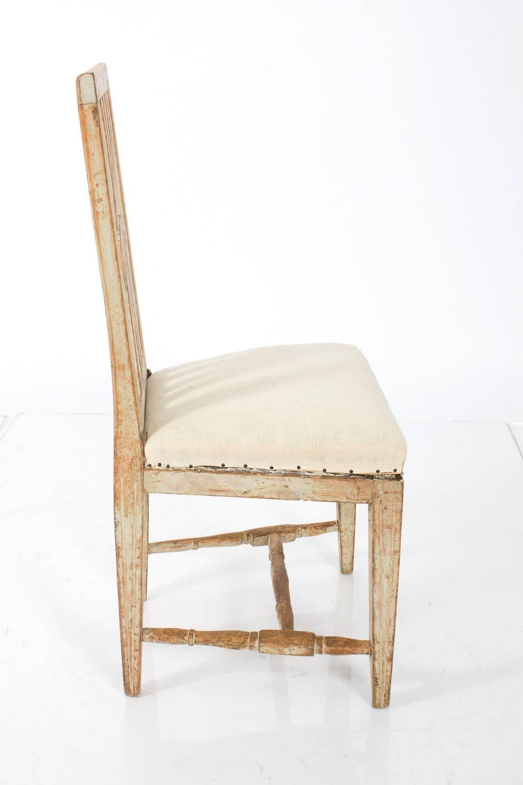 19th Century Open Back Gustavian Chairs For Sale