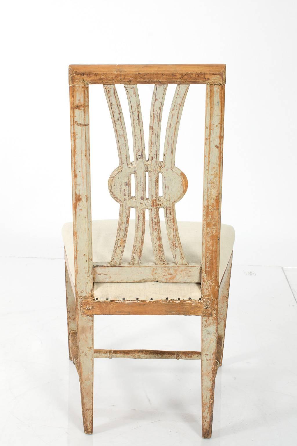 Open Back Gustavian Chairs For Sale 1
