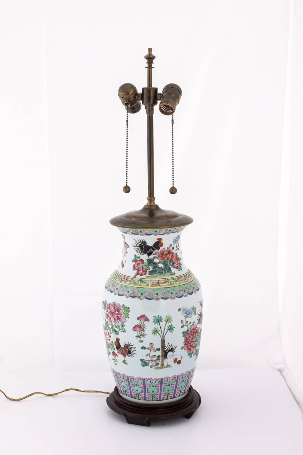 Asian Pair of Chinese Lamps