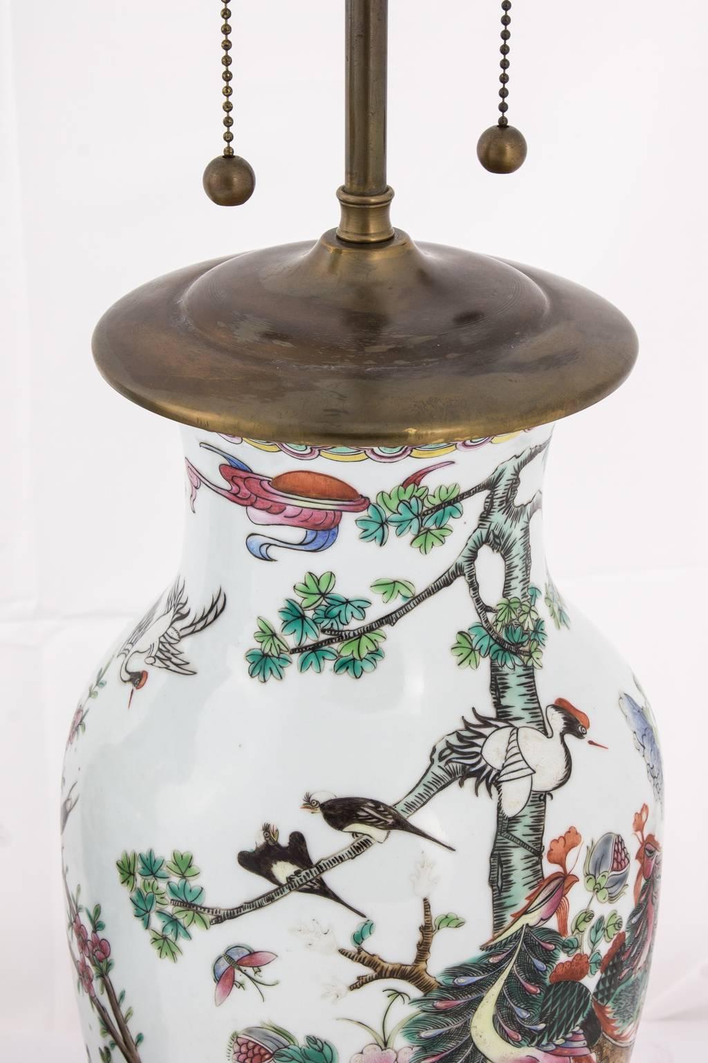 Chinese Export Pair of Chinese Lamps