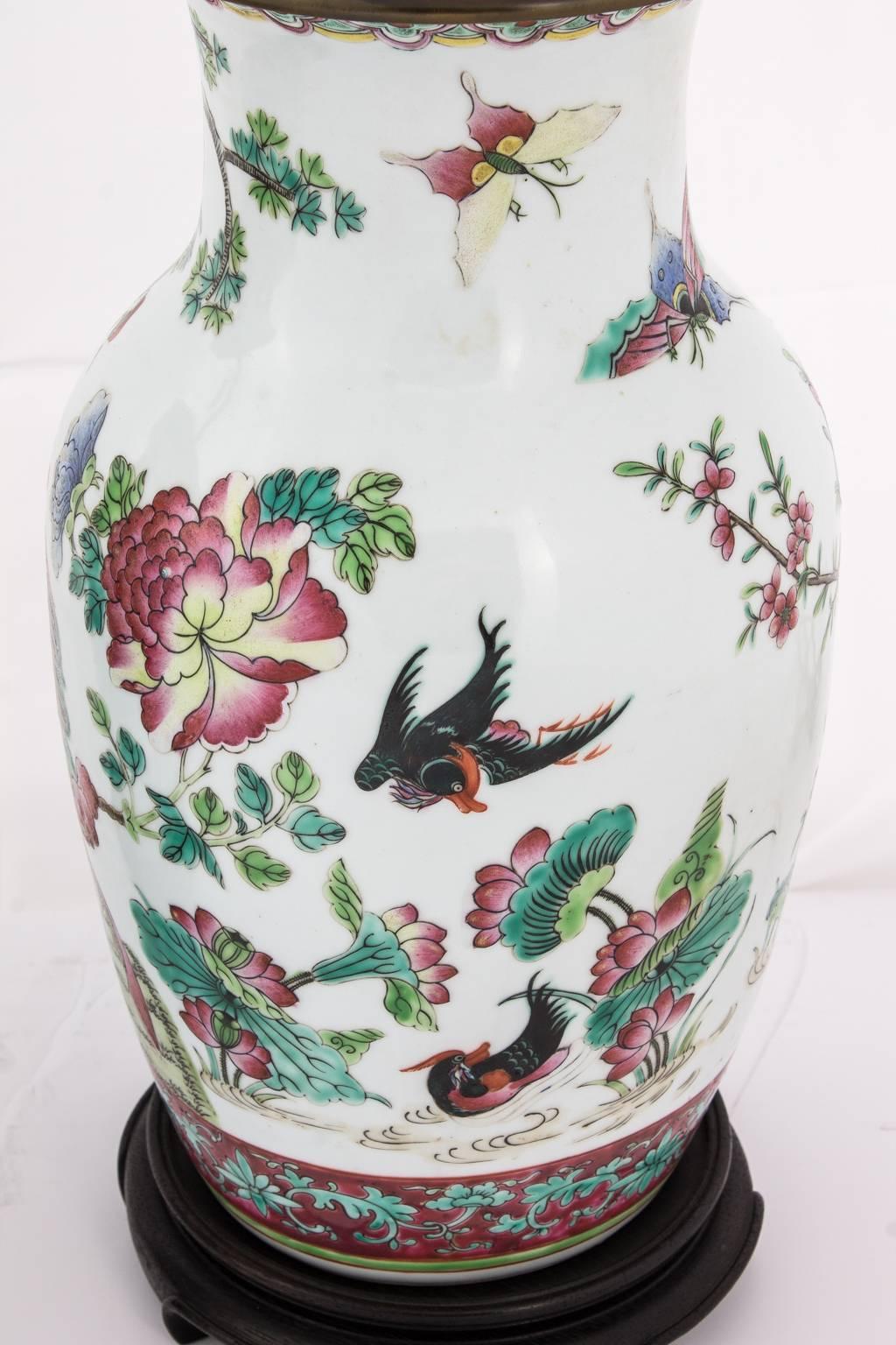 Ceramic Pair of Chinese Lamps