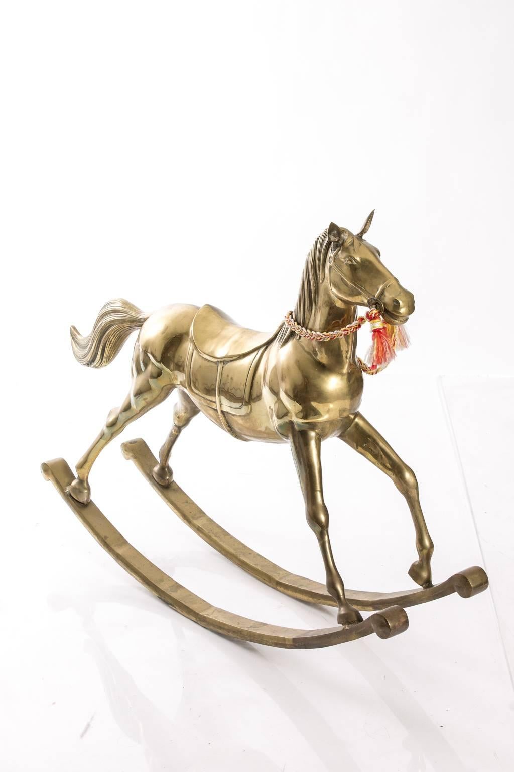Brass Rocking Horse 3
