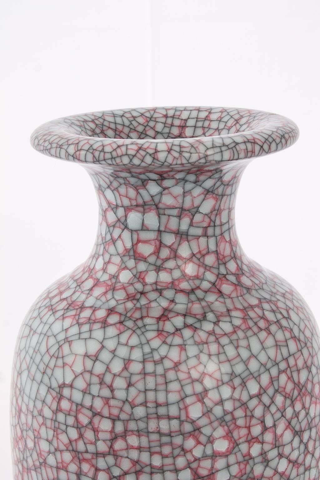 Ceramic Crackle Glaze Vase