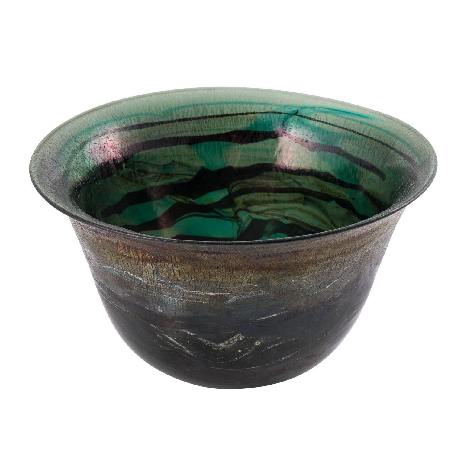 Studio Art Glass Bowl For Sale