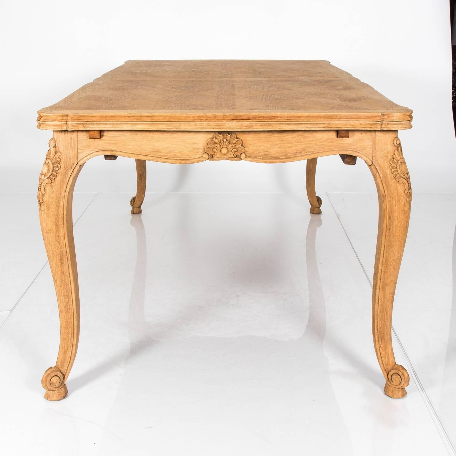 Bleached Oak Dining Table For Sale 3