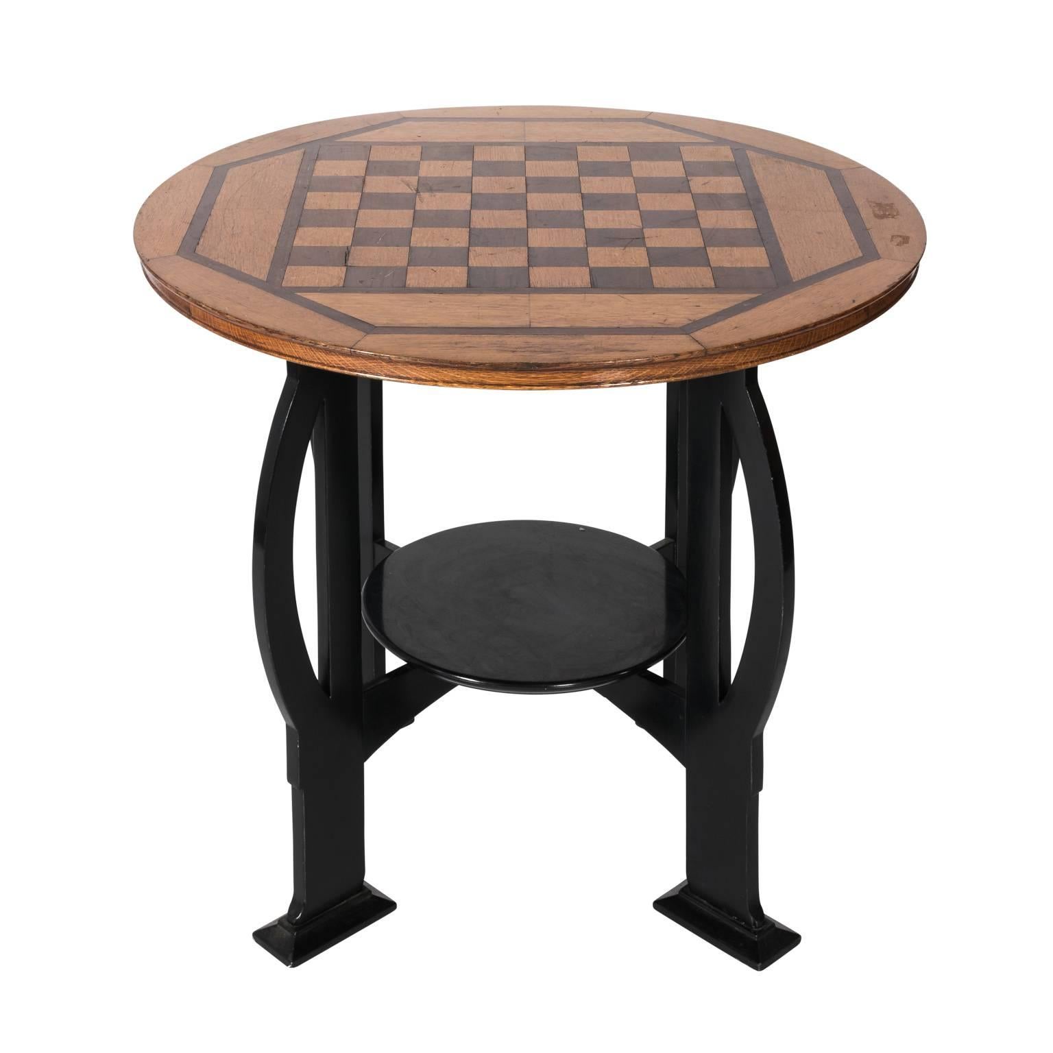 Wood Art Deco Game Table