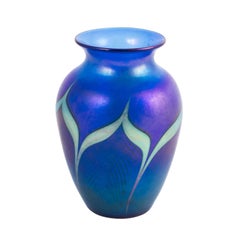 Lundburg Iredescent Art Glass Vase