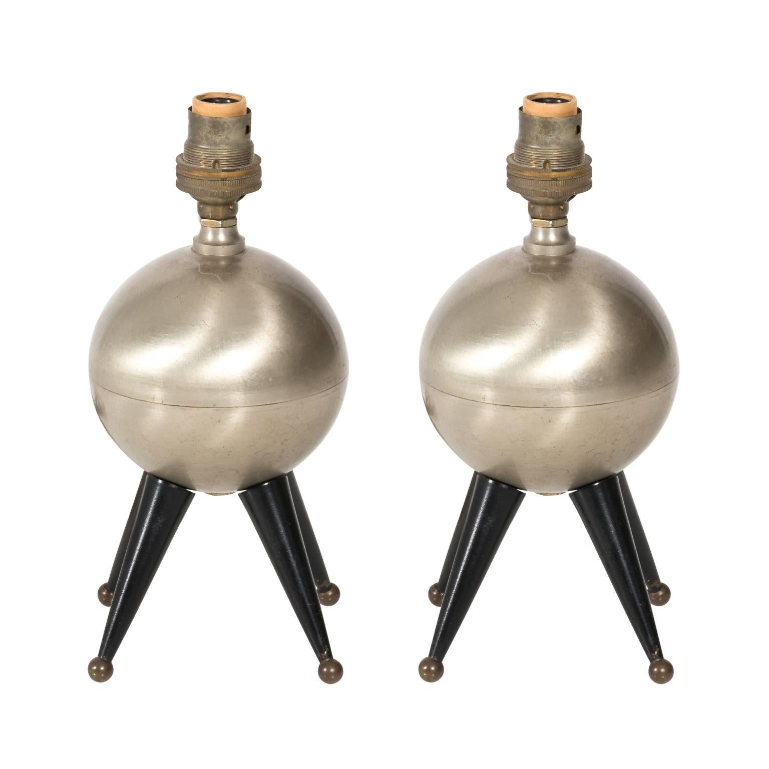 Pair of Modernist Lamps  For Sale