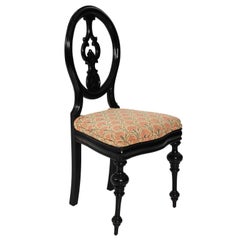 Late 19th Century Ebonized Side Chair