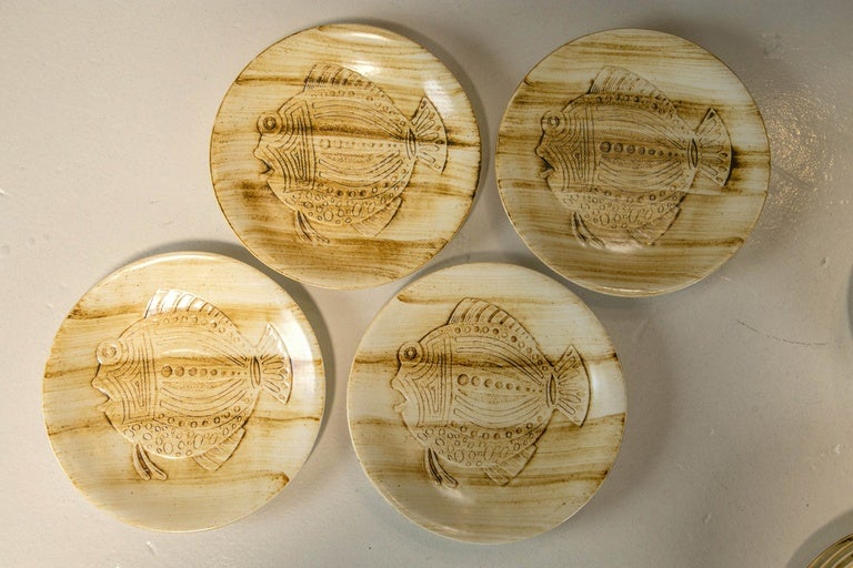 20th Century Longchamp Fish Plates
