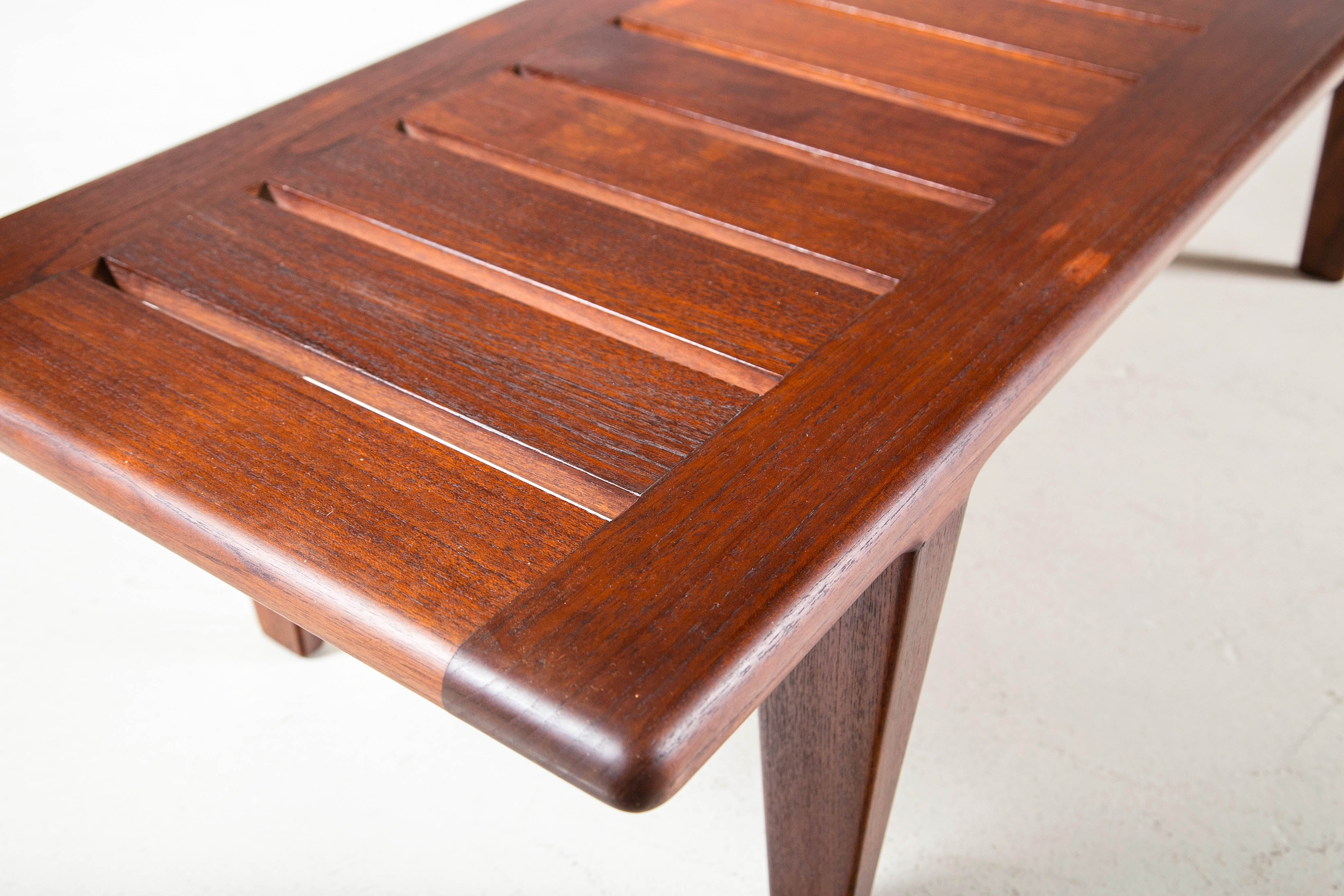 Danish Hans Wegner Teak Slatted Bench