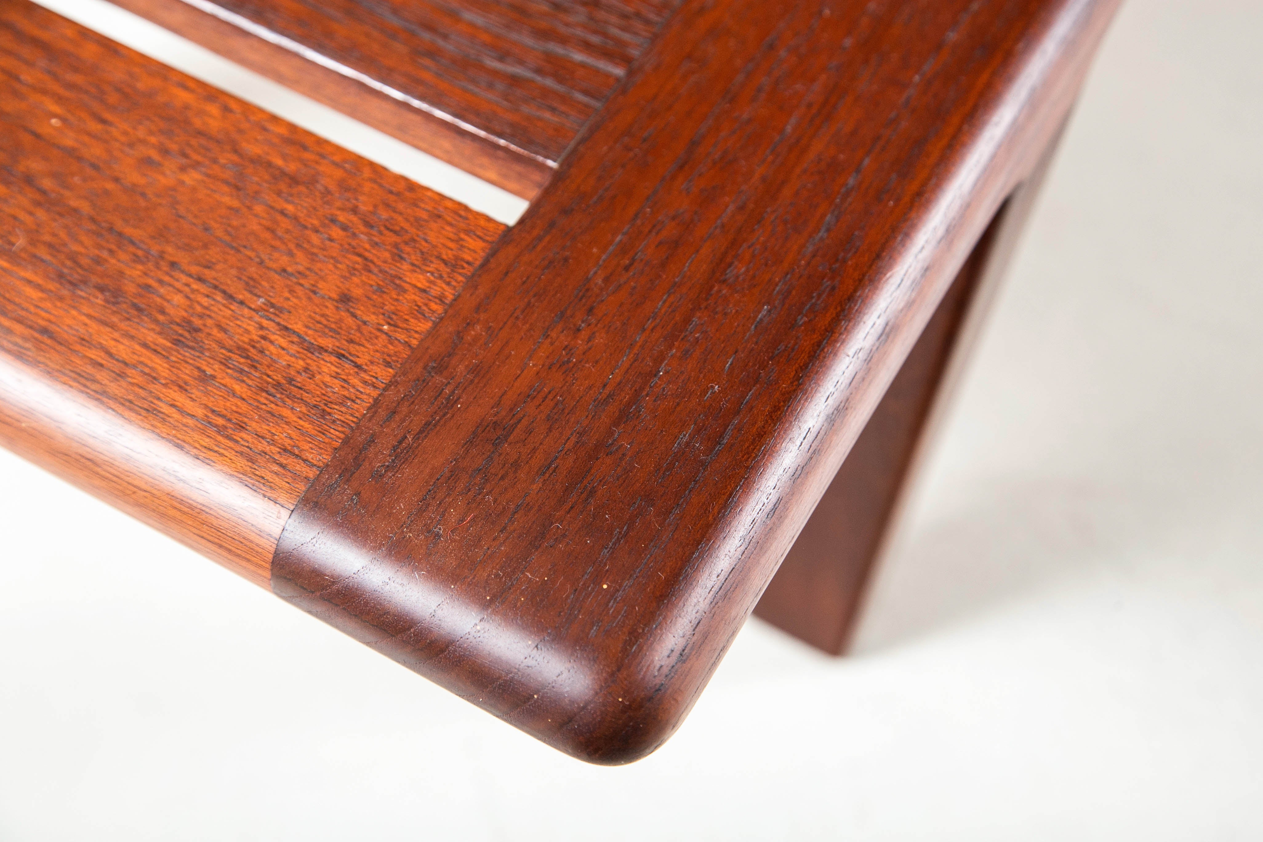 Hans Wegner Teak Slatted Bench In Excellent Condition In Stamford, CT