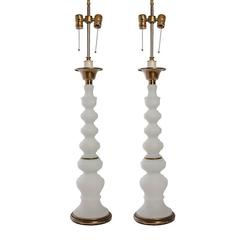 Columnar Frosted Glass Lamps 3