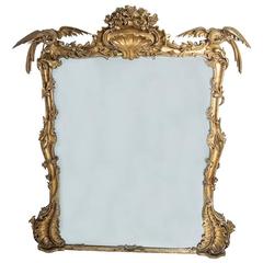 Antique Gilt Chinioserie Mirror