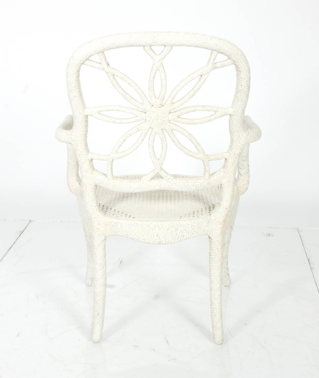 Unknown Wicker Sunburst Chair
