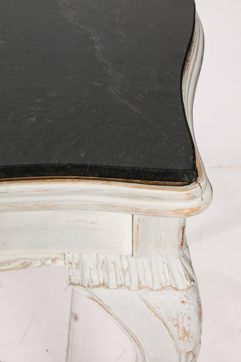 Painted Marble Table For Sale 1