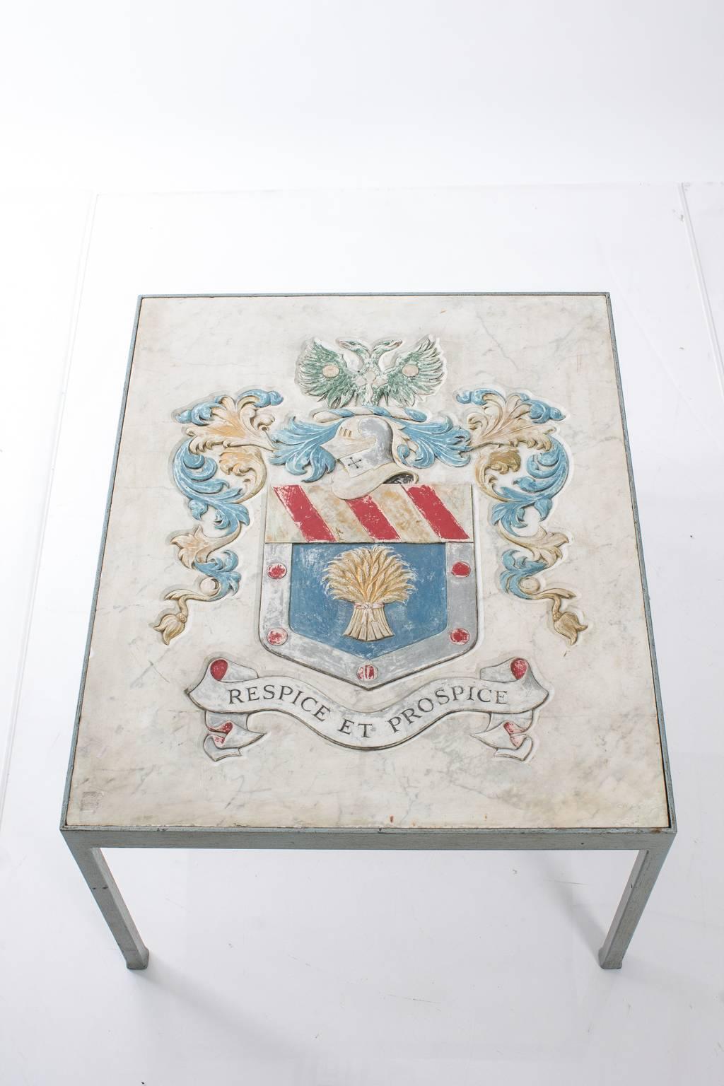 Late 19th Century Armorial Table 