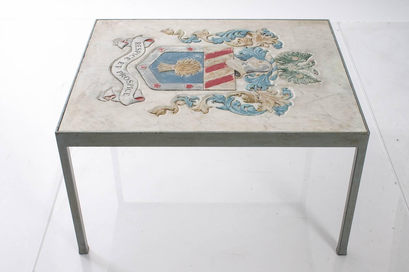 Marble Armorial Table 