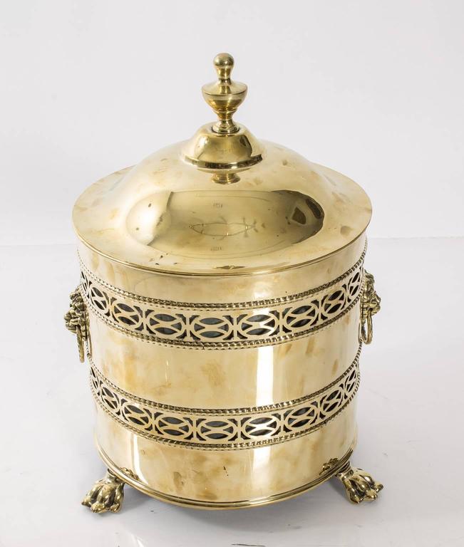 Brass Coal Scuttle For Sale at 1stDibs