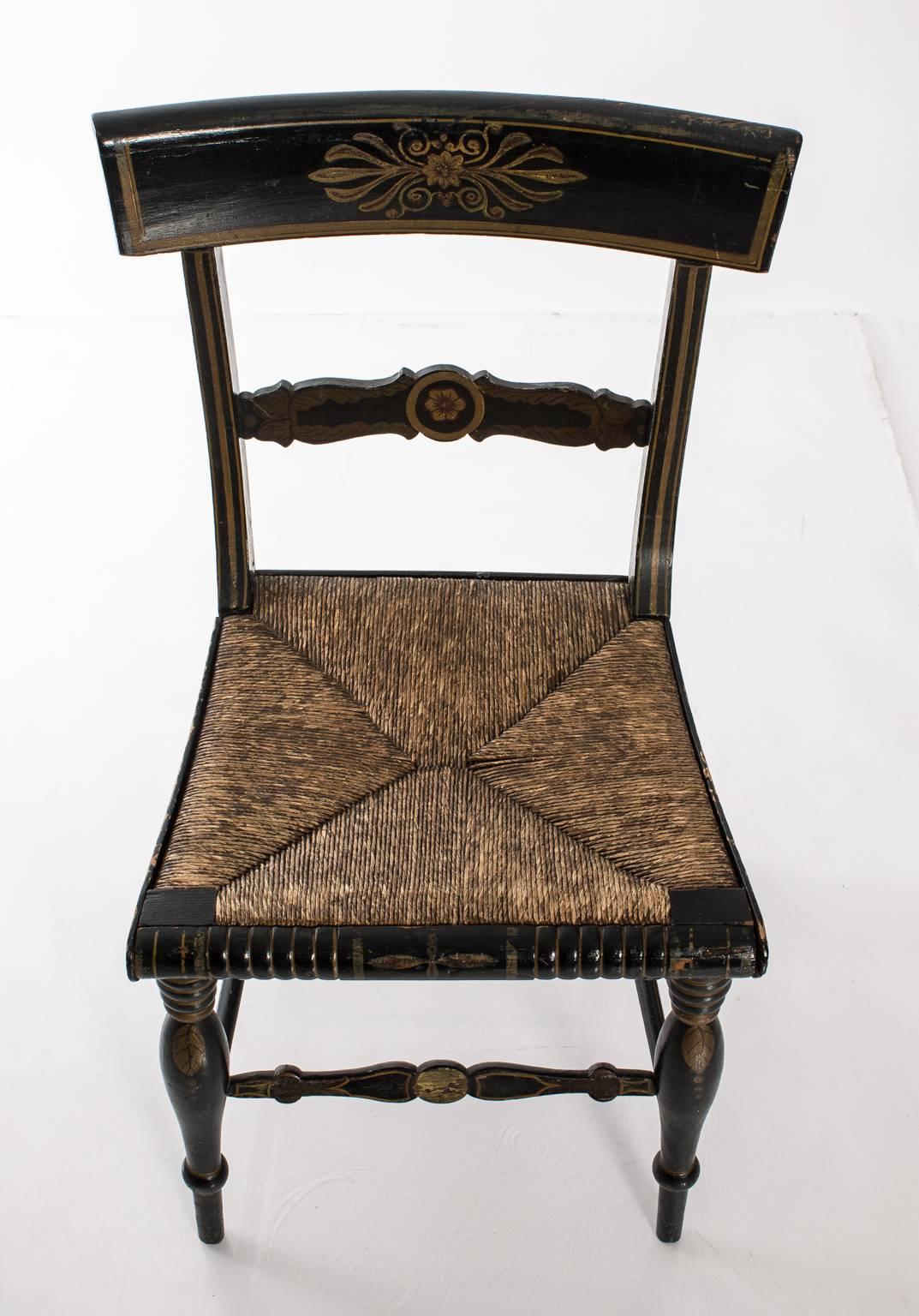 Rush Seat Regency Side Chair 5
