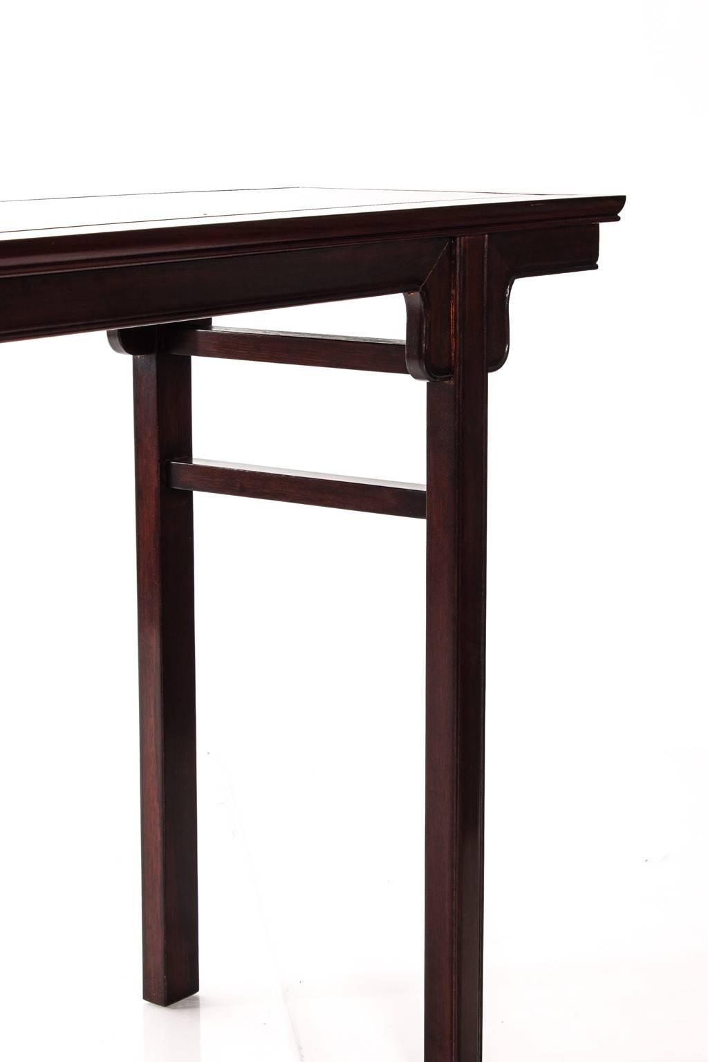 Chinese mahogany altar table.