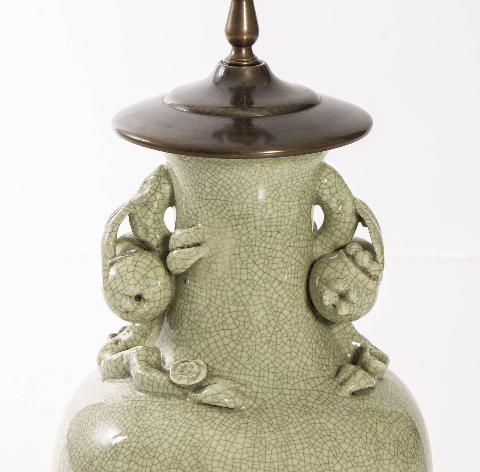 20th Century Celadon Table Lamp