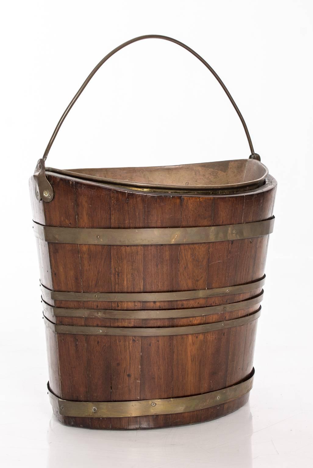 19th century English peat bucket.