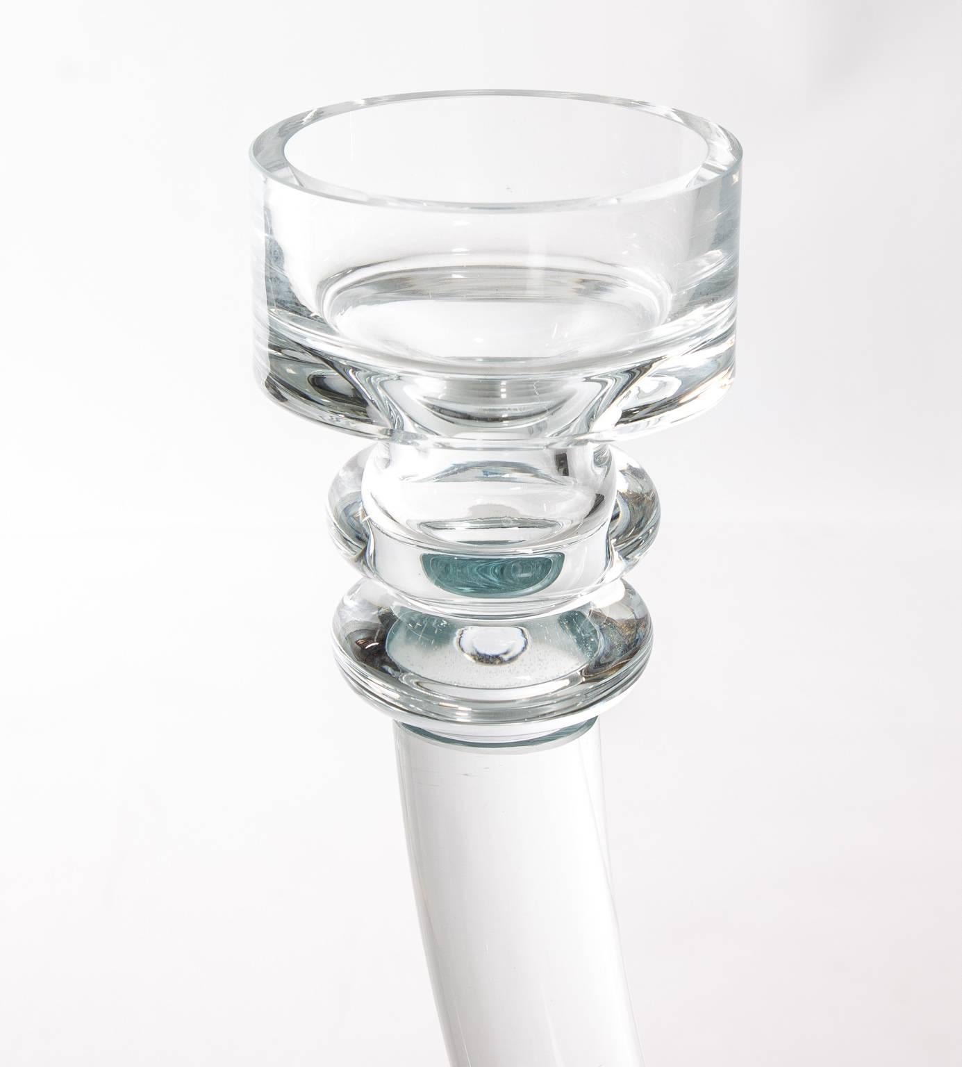 modern glass candelabra