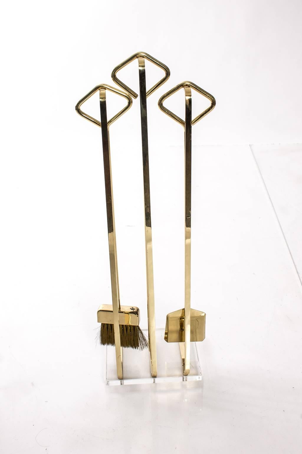 Fontana Arts Vintage Brass Fire Tools 3