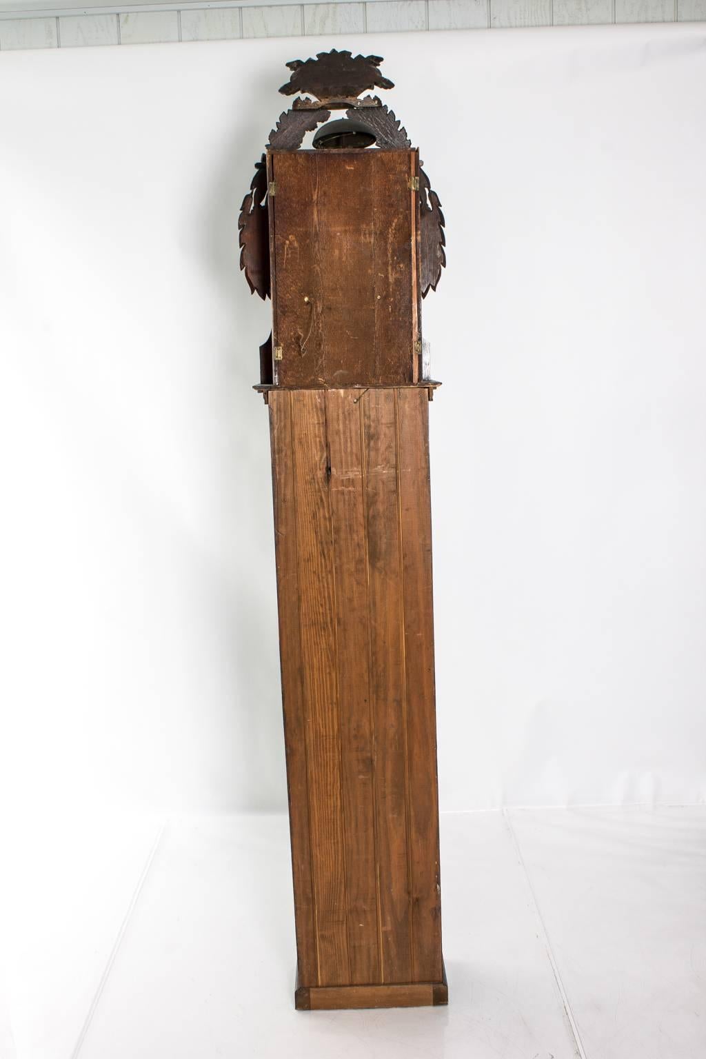 Pine 19th Century Grandfather Clock For Sale