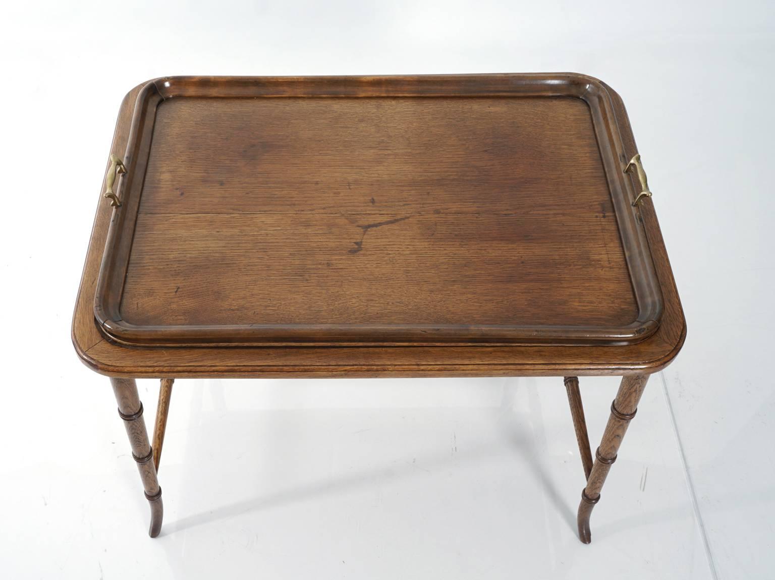 Faux Bamboo Tray Table 2