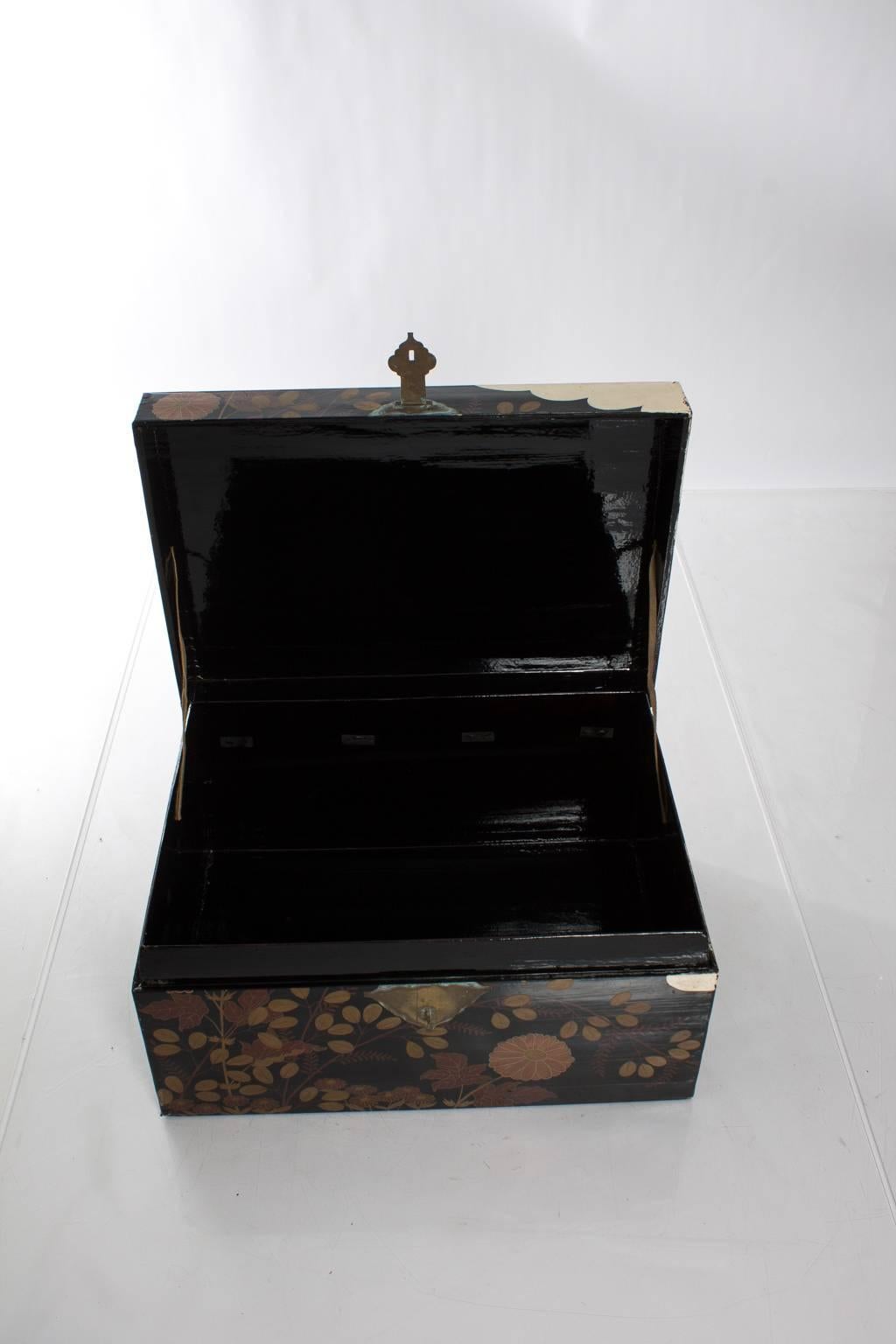 20th Century Japanese Lacquered Trunks