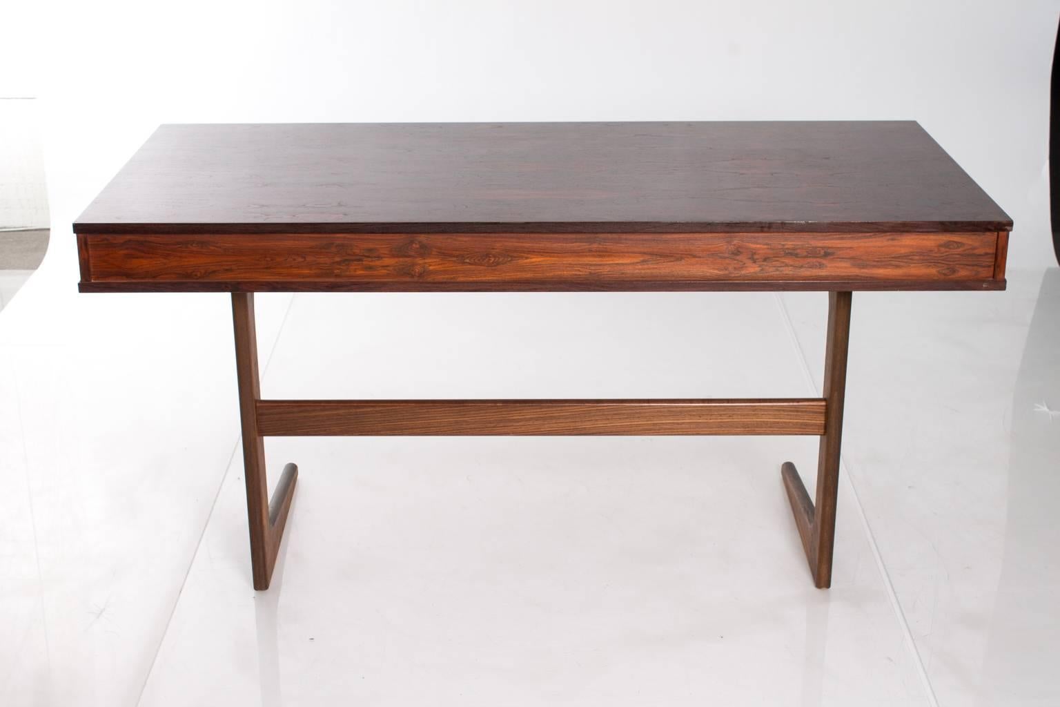 Mid-Century Modern vintage 1960s Denmark George Peterson rosewood desk.