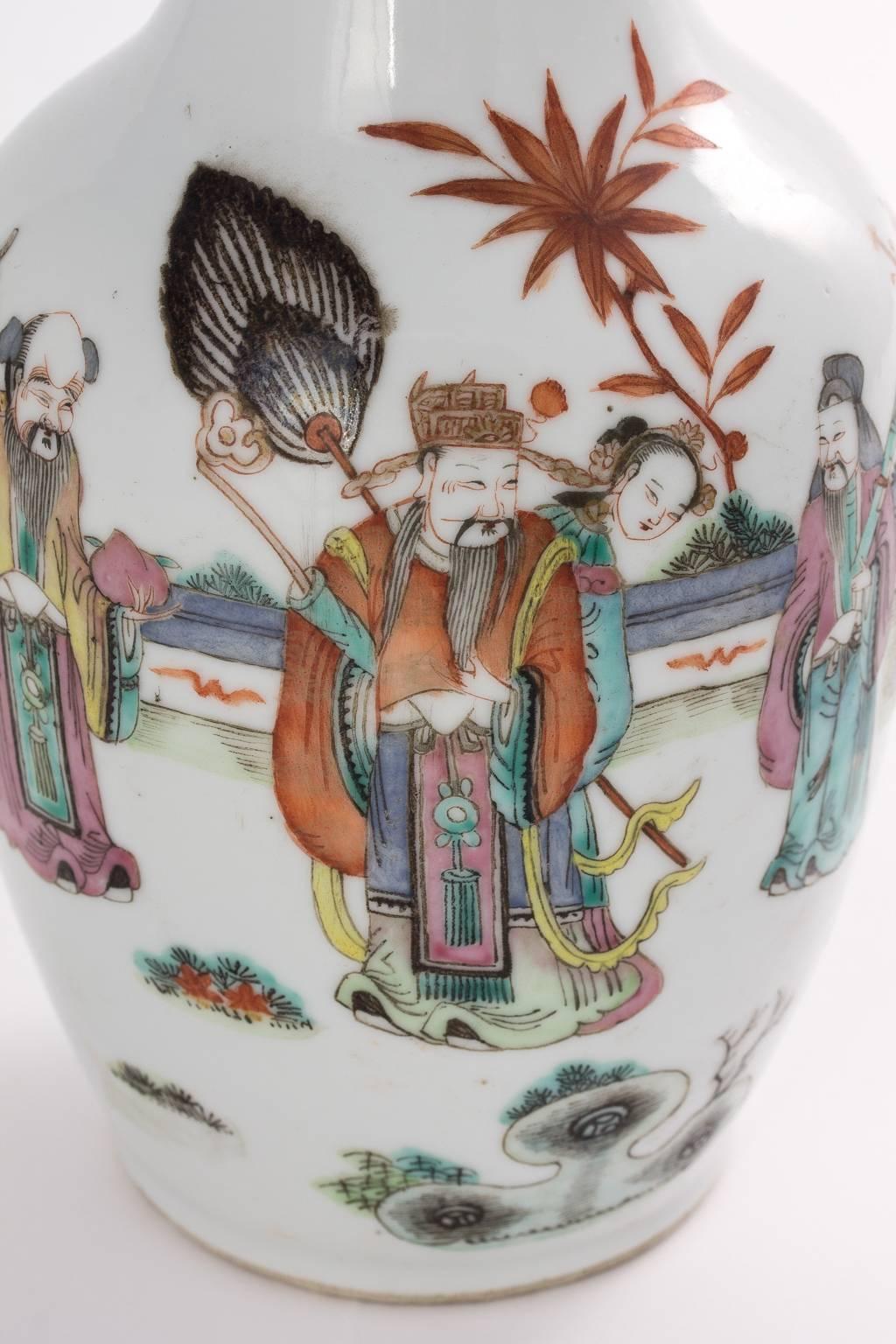 Ceramic Republican Period Chinese Vase For Sale