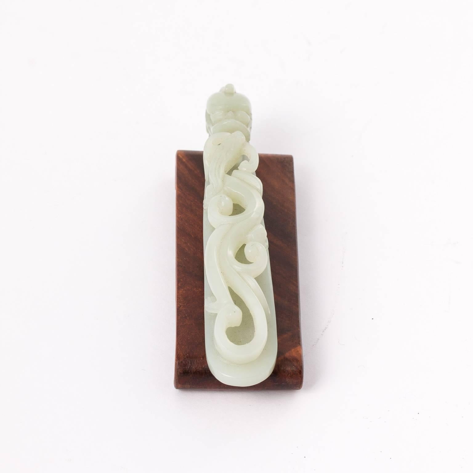 Carved Jade Buckle For Sale 5