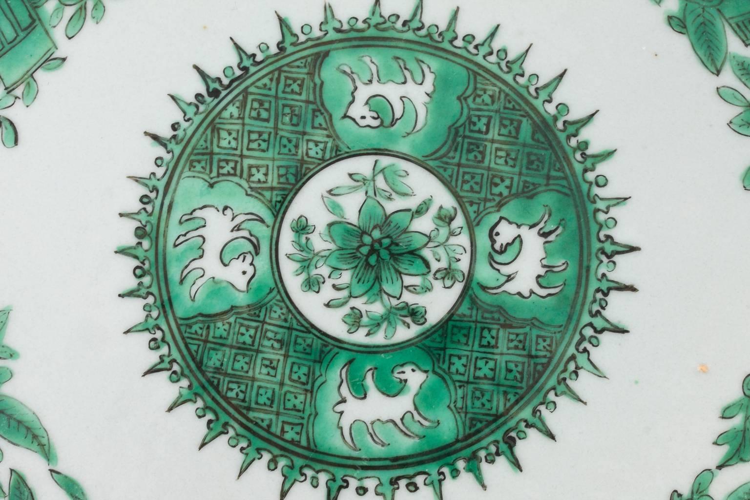 Glazed Green Chinese Export Charger For Sale