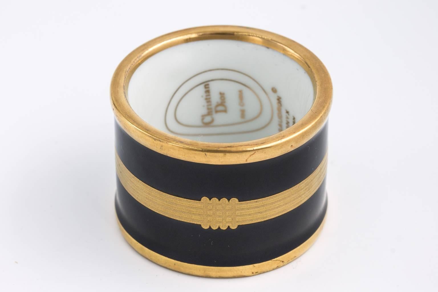 Dior Napkin Rings In Good Condition In Stamford, CT