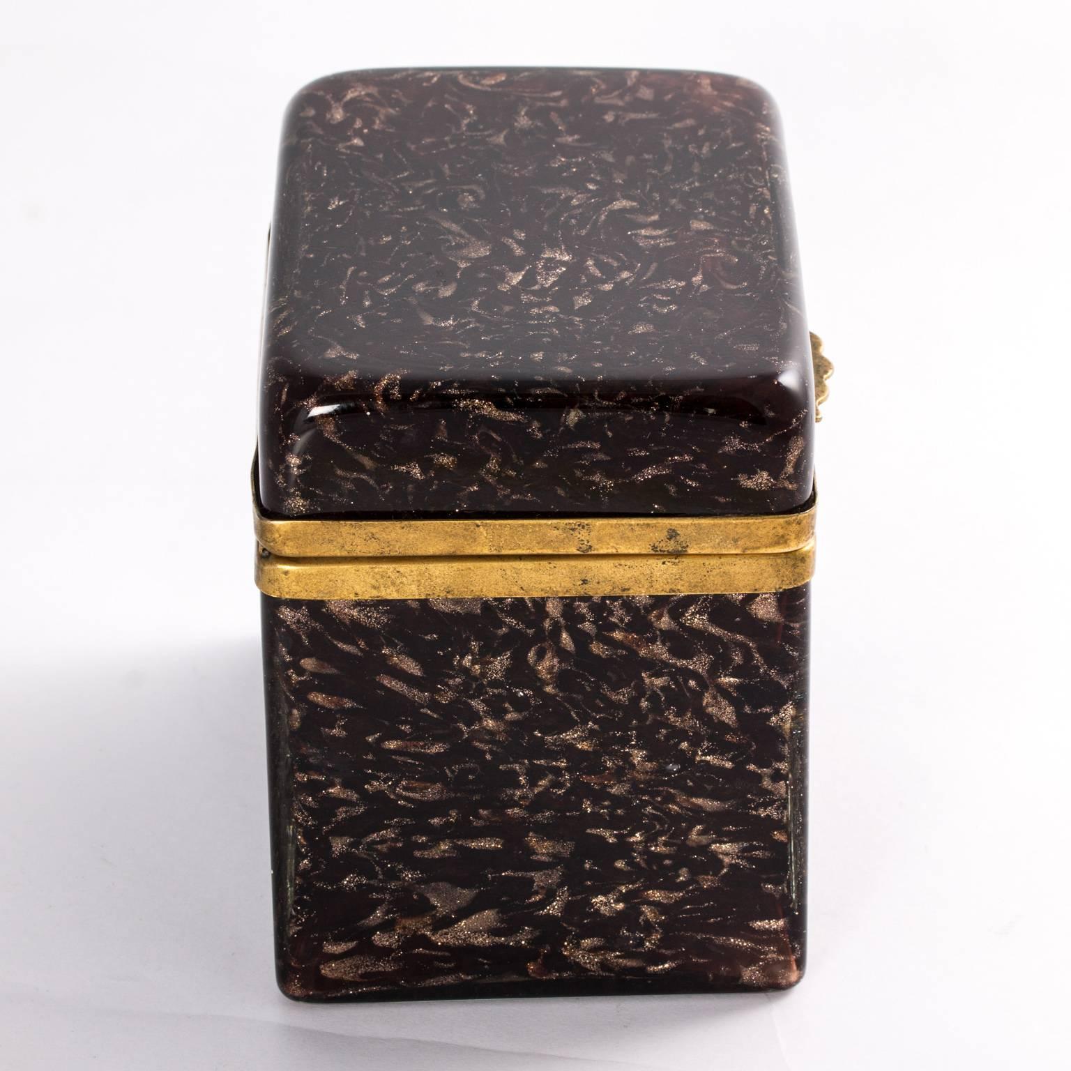 Murano Glass Hinged Box In Good Condition In Stamford, CT