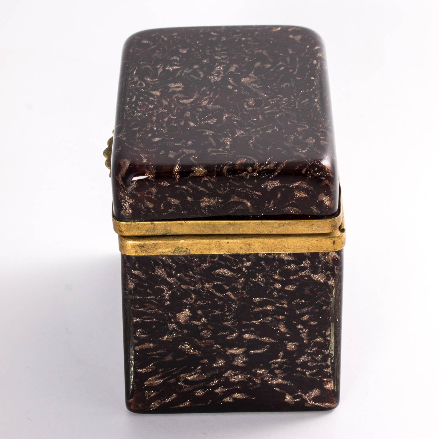 20th Century Murano Glass Hinged Box