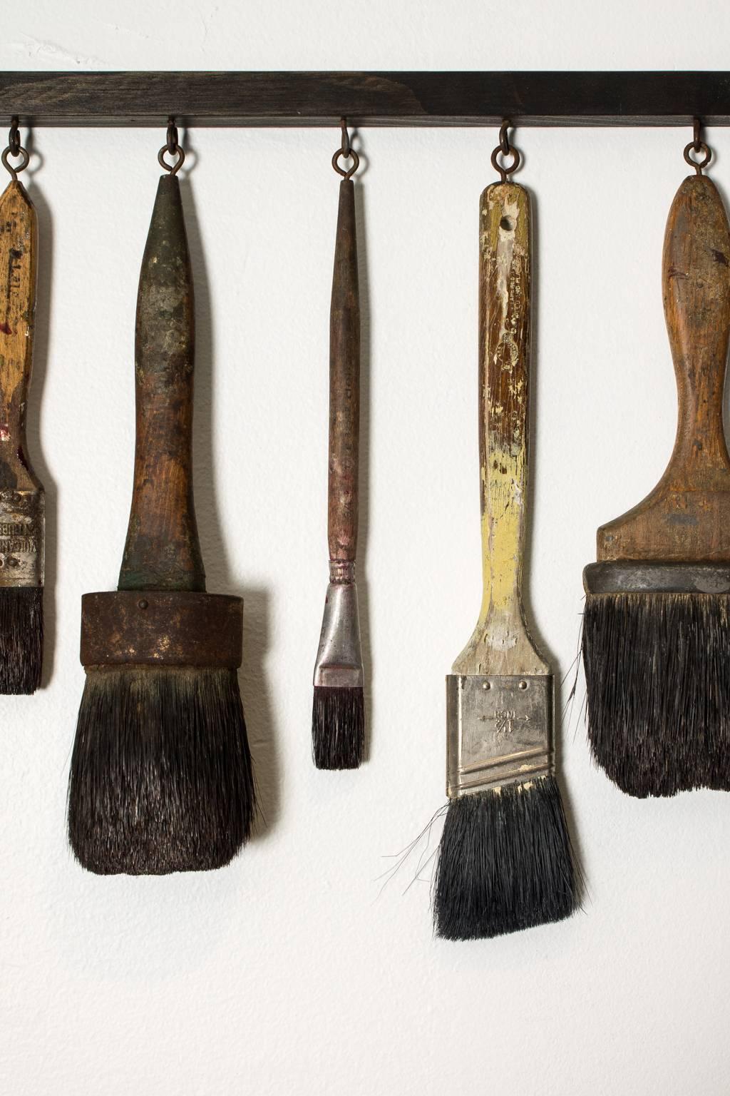 20th Century Collection of Antique Paint Brushes