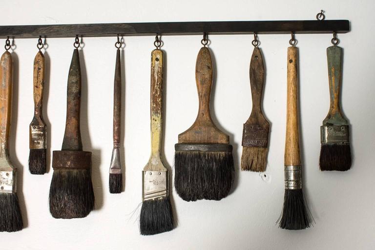 Collection of Antique Paint Brushes at 1stDibs