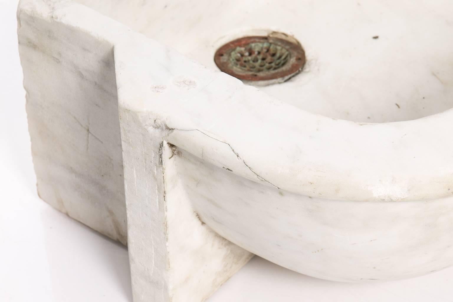 marble wall mounted sink