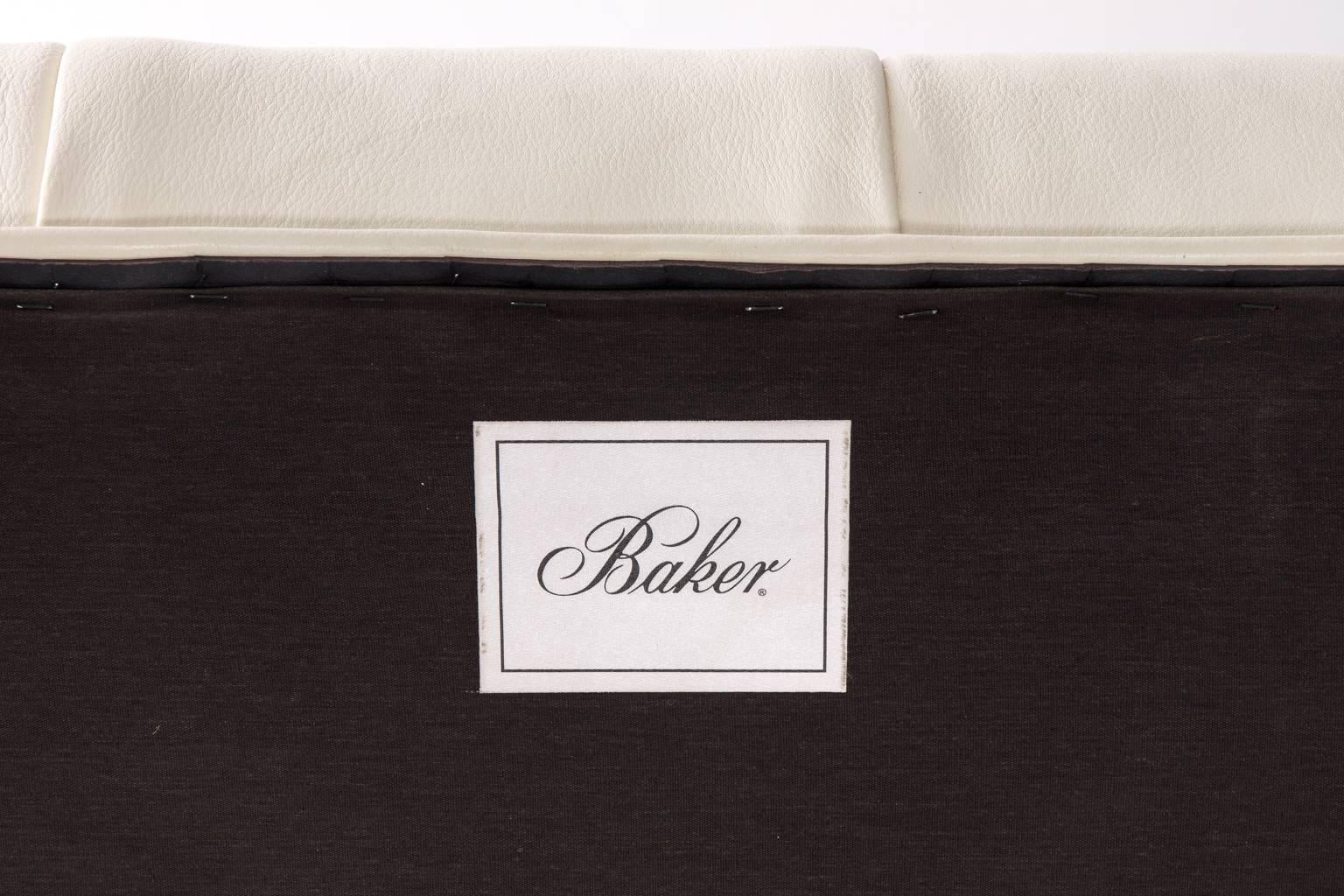 Tufted Leather Baker Ottoman 1