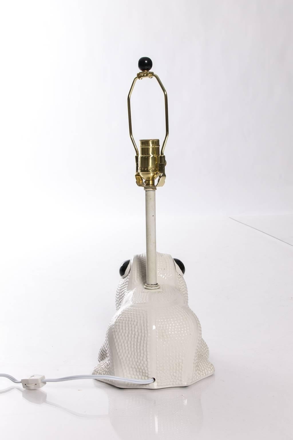 Ceramic Frog Lamp For Sale 3