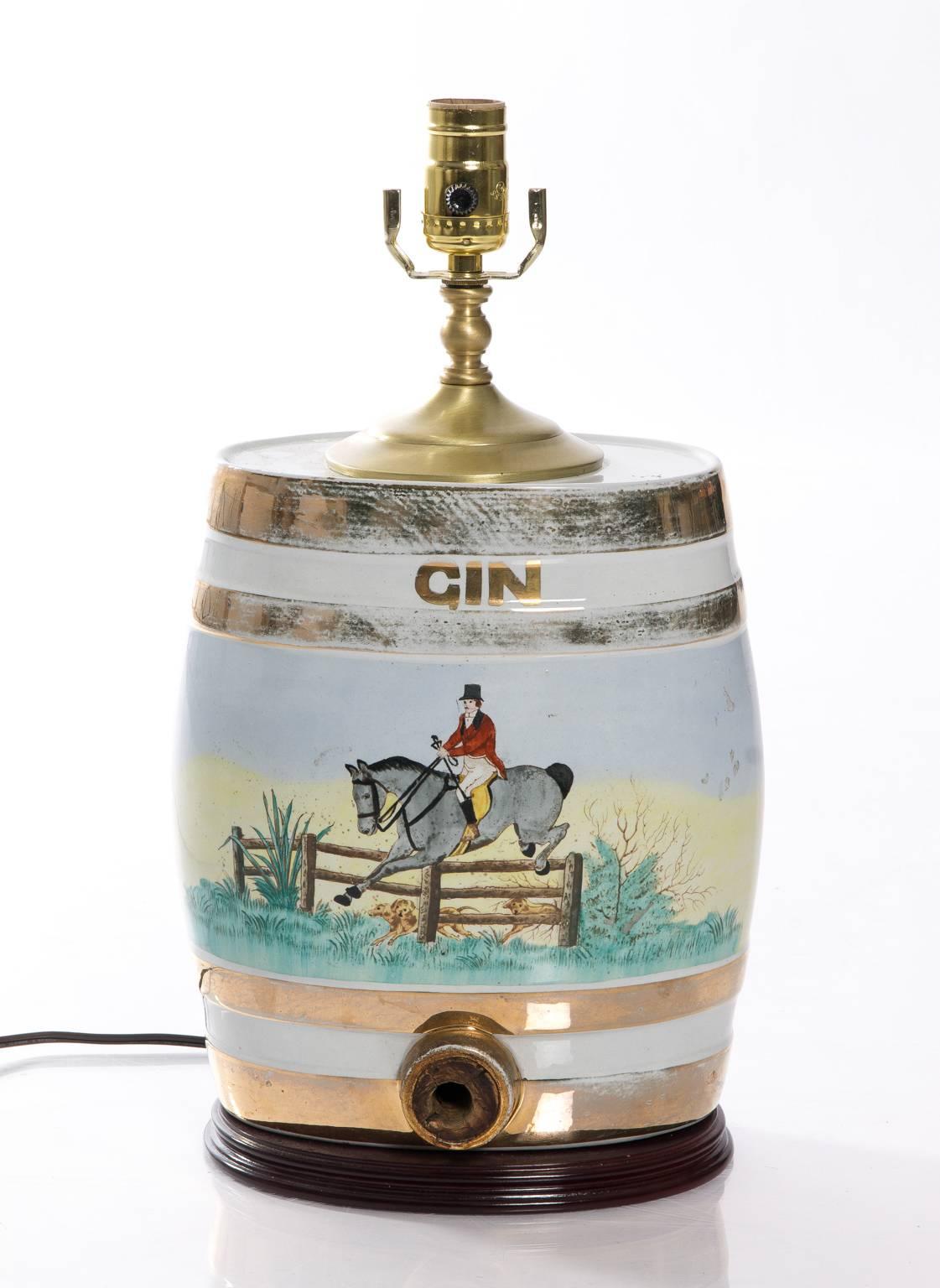 vintage barrel lamp