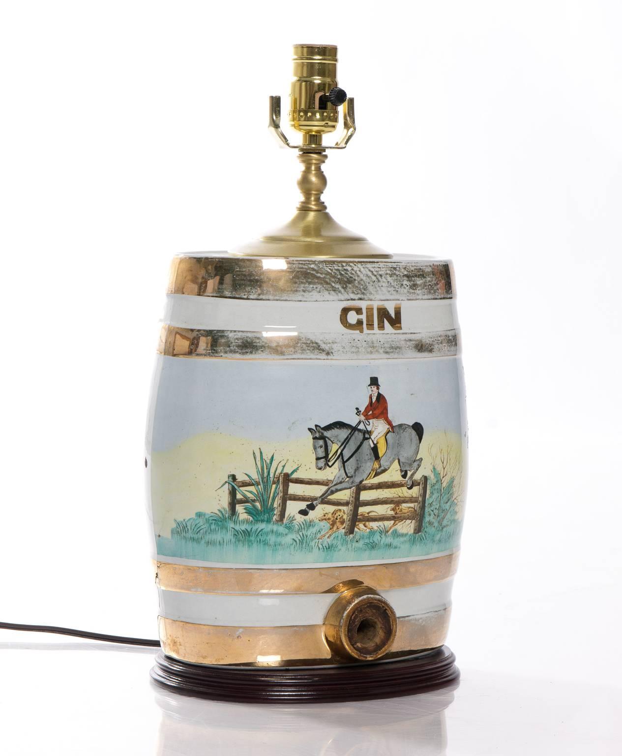 19th Century Whisky Barrel Lamp
