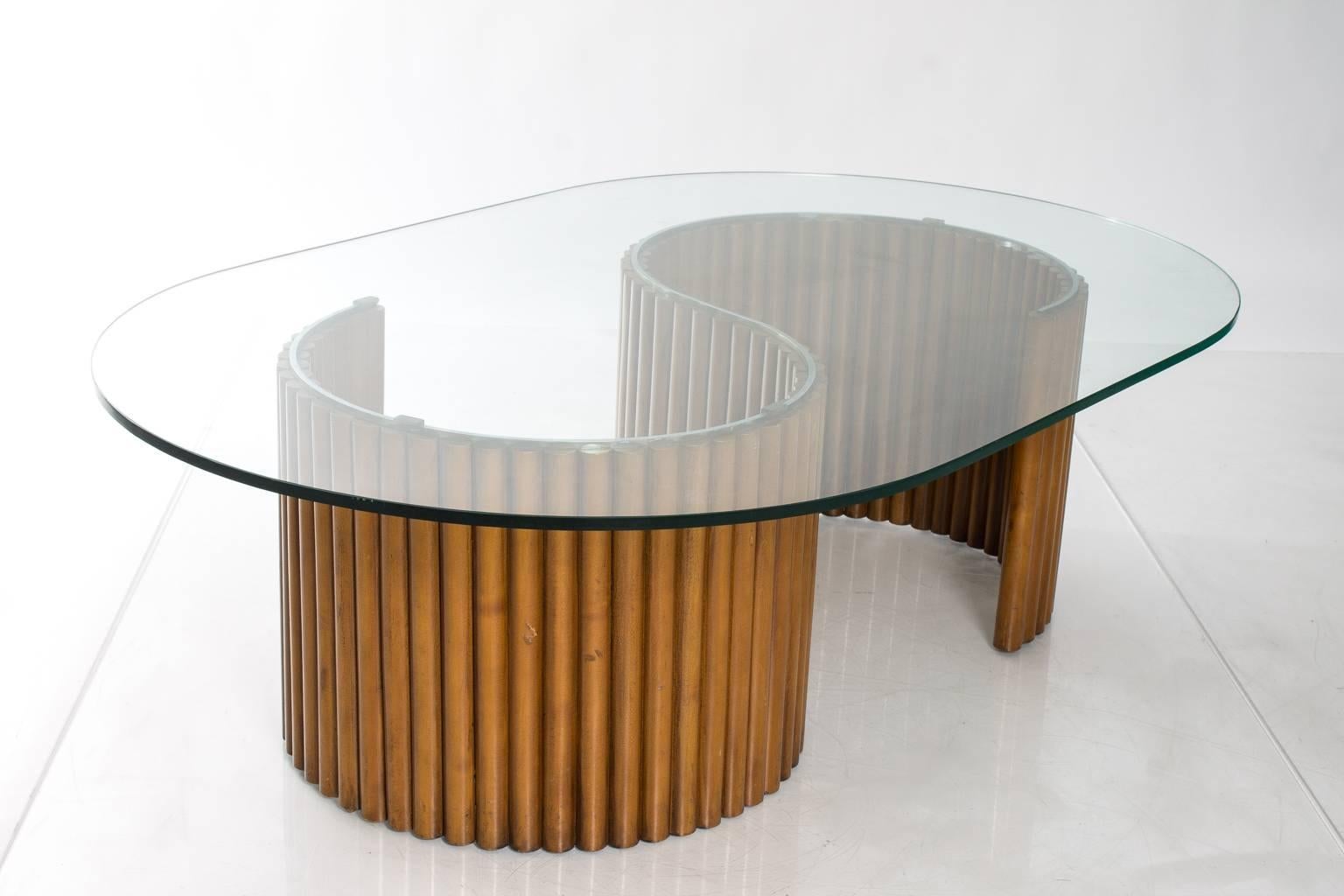 Mid-Century Modern Contemporary Bamboo Table