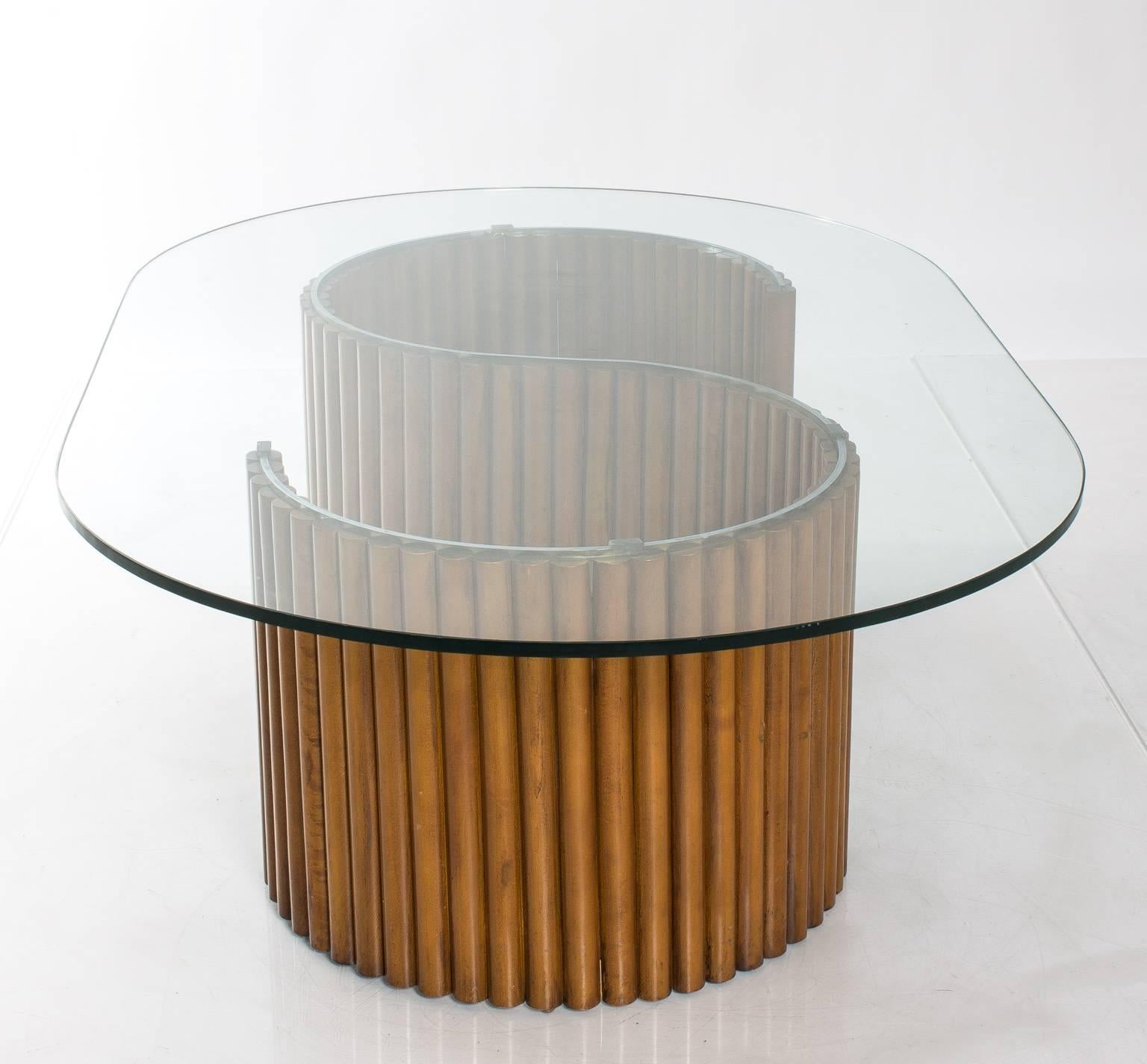 20th Century Contemporary Bamboo Table