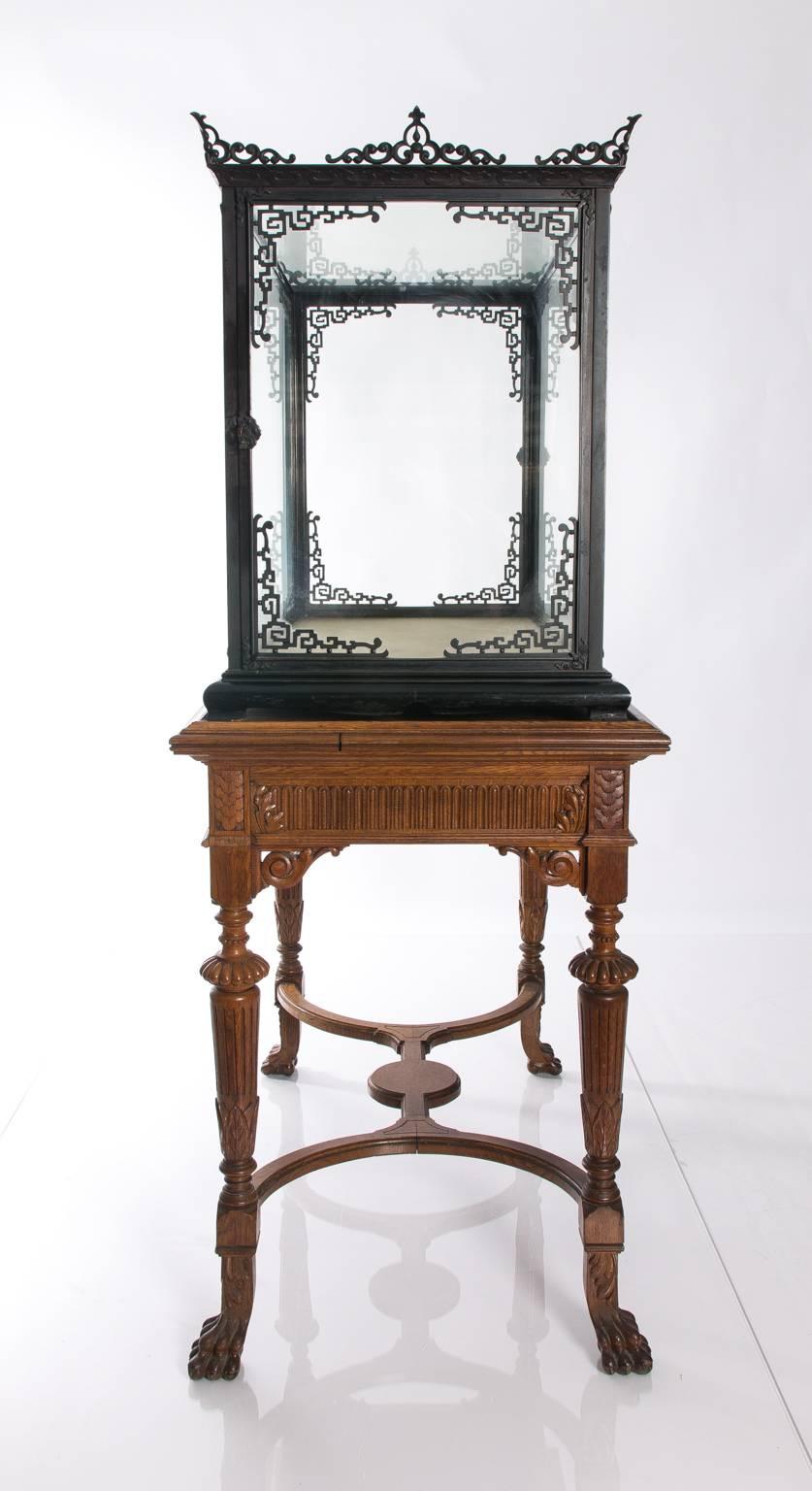 Chinoiserie Vitrines on Stands For Sale 4