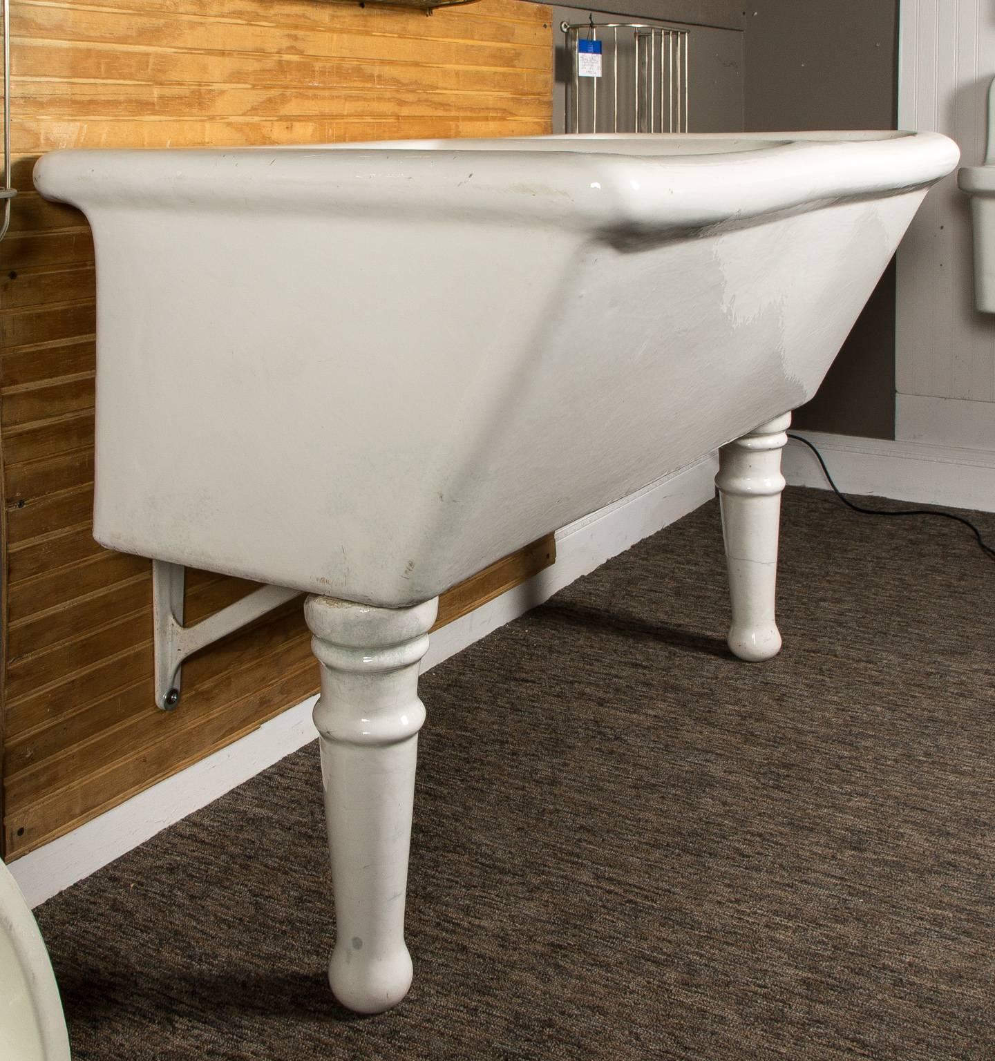 20th Century Double Earthenware Laundry Sink, circa 1900s